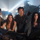 Ray Santiago (left), Arielle Carver-O’Neill, Bruce Campbell, Dana DeLorenzo